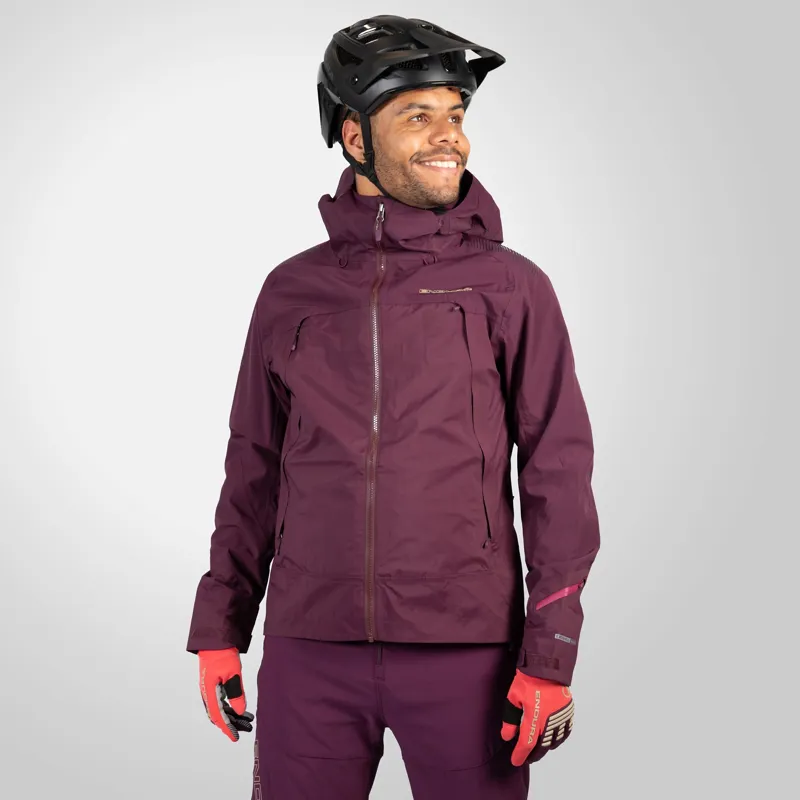 Endura MT500 Waterproof Jacket II Aubergine-2